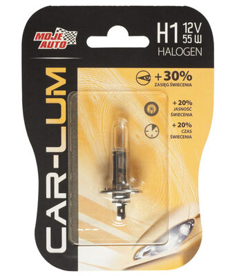 MOJE AUTO λάμπα αυτοκινήτου 91-001, H1, αλογόνου, 12V, 55W