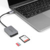 DELOCK card reader 91009 για SD & micro SD, USB-C, 5 Gbps, γκρι