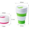 Πτυσσόμενο παγούρι σιλικόνης - 1009 - 350ml - 920076