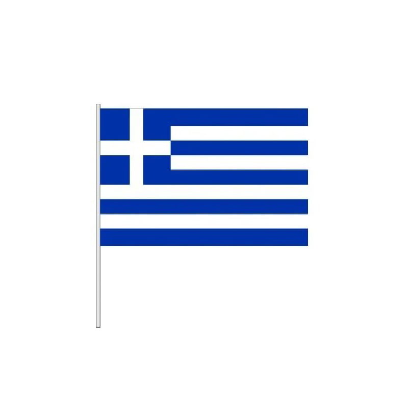 Ελληνική σημαία με πλαστικό κοντάρι 60cm 12τεμ - Greek flag