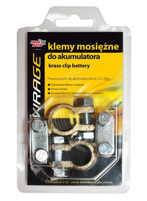 MOJE AUTO πόλοι μπαταρίας αυτοκινήτου 93-003, brass, 2τμχ