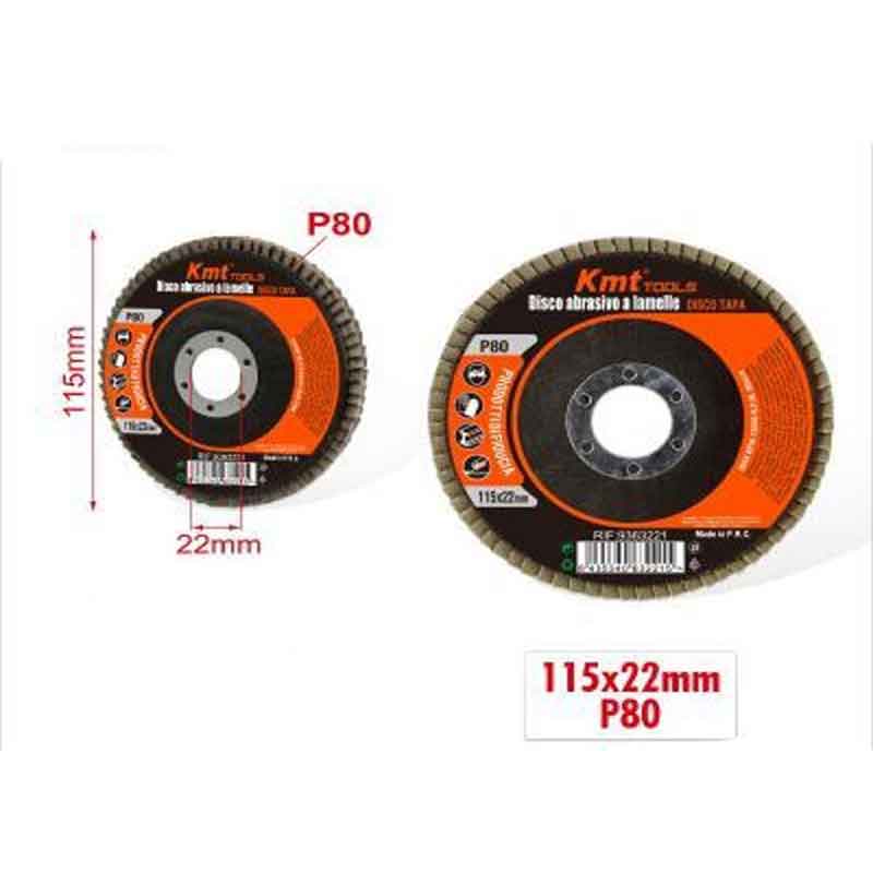 KMT Δίσκος Λείανσης P80 115x22mm- Sanding Disc
