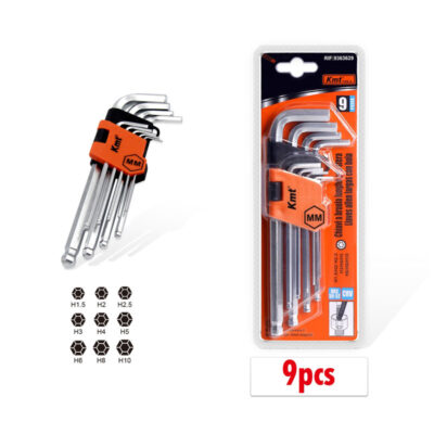 KMT Σετ με 9 Κλειδιά Άλλεν - Εργαλεία Allen - Durable Wrench 9pc Hex Key Set