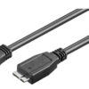 GOOBAY καλώδιο USB 3.0 σε USB 3.0 micro Τype B 95026, 1.8m, μαύρο