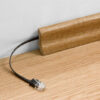 GOOBAY καλώδιο δικτύου 95387, CAT 6 U/UTP, flat, copper, 5m, μαύρο