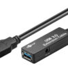 GOOBAY καλώδιο προέκτασης USB 3.0 95727, active, 5Gbps, 5m, μαύρο