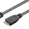 GOOBAY καλώδιο USB 3.0 σε micro Τype B 95734, 5 Gbit/s, 0.5m, μαύρο