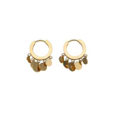 ΓΥΝΑΙΚΕΙΑ ΣΚΟΥΛΑΡΙΚΙΑ ΚΡΙΚΟΙ ΑΠΟ ΑΤΣΑΛΙ-WOMEN'S STEEL EARRINGS