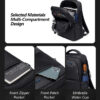ARCTIC HUNTER τσάντα πλάτης B00477 με θήκη laptop 15.6", 18L, μαύρη