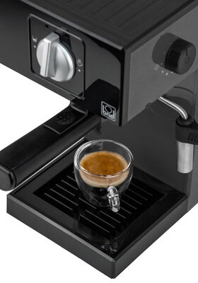 BRIEL μηχανή espresso A1, 1000W, 20 bar, μαύρη