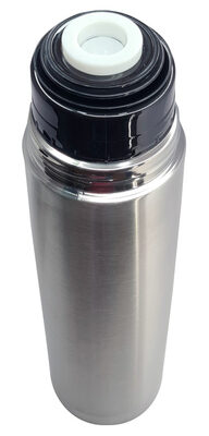 BRUNO θερμός BRN-0069, με καπάκι-κύπελλο, anti-slip, 1000ml, ασημί