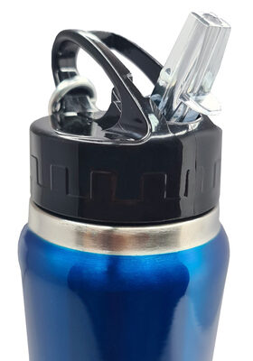 BRUNO θερμός BRN-0070, με καλαμάκι & γάντζο, anti-slip, 750ml, μπλε