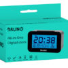 BRUNO ξυπνητήρι BRN-0130 με μέτρηση θερμοκρασίας, °C & °F, μαύρο