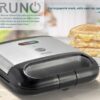 BRUNO τοστιέρα BRN-0165, 2 θέσεων, 800W, αντικολλητικές πλάκες, inox