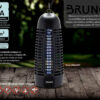 BRUNO ηλεκτρική εντομοπαγίδα BRN-0185 με UV λυχνία, 6W, μαύρη