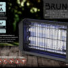BRUNO ηλεκτρική εντομοπαγίδα BRN-0186 με UV λυχνία, 20W, μαύρη