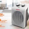 BRUNO 2 σε 1 αερόθερμο δωματίου BRN-0211, 2000W, με ανεμιστήρα, λευκό