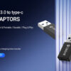 CELEBRAT αντάπτορας USB 3.0 σε USB-C CA-01, 3A, 5Gbps, μαύρος