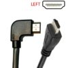 POWERTECH καλώδιο HDMI CAB-H017, γωνιακό, 90° left, 1.5m, μαύρο
