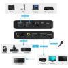 HDMI switch CAB-H150 με τηλεχειριστήριο, 4 σε 1, 4K/60Hz, μαύρο