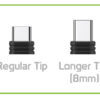 POWERTECH αντάπτορας USB-C σε Micro USB θηλυκό CAB-UC043, longer tip