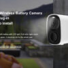 VSTARCAM smart ηλιακή κάμερα CB54-TZ, 2MP, Wi-Fi, μπαταρία 5000mAh, IP66