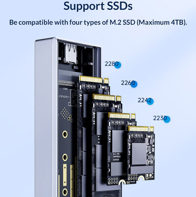 ORICO θήκη για Μ.2 SATA SSD CM2C3-GY-BP, 6Gbps, έως 4TB, γκρι