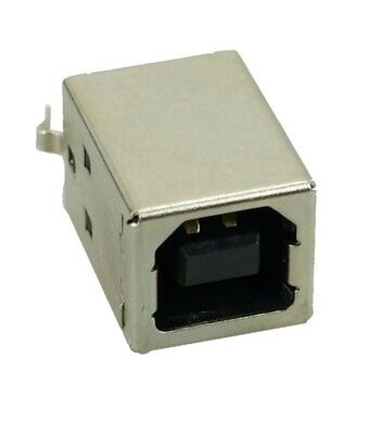 USB 2.0 Connector B TYPE, MID Solder in, Copper, Gold