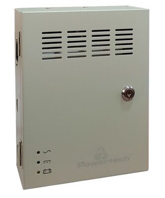 POWERTECH τροφοδοτικό CP1209-10A-B για CCTV-Alarm, DC12V 10A, 9 κανάλια