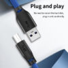 CABLETIME καλώδιο USB σε USB Type B CT-C160-U3-AMBM, 5Gbps, 1m, μπλε