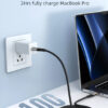 CABLETIME καλώδιο USB-C CT-CM100, 100W PD, 2m, μαύρο
