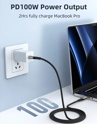 CABLETIME καλώδιο USB-C CT-CM100, 100W PD, 2m, μαύρο