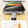 CABLETIME καλώδιο USB-C CT-CM240-ZSO1, 240W, 480Mbps, 1m, πορτοκαλί