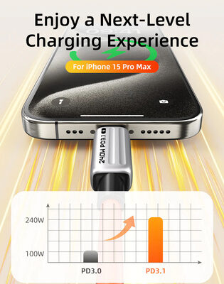 CABLETIME καλώδιο USB-C CT-CM240-ZSO1, 240W, 480Mbps, 1m, πορτοκαλί