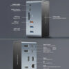 CABLETIME docking station DOCK162-AG2 15 θύρες, M.2 NVME, 4K 100W, γκρι