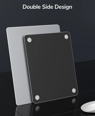CABLETIME μεταλλικό mouse pad CT-MP24-AS, 246x202x2mm, ασημί & μαύρο