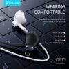 CELEBRAT earphones με μικρόφωνο D12, USB-C σύνδεση, Φ14.2mm, 1.2m, λευκά