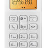 PHILIPS ασύρματο τηλέφωνο D1601T-34, με ελληνικό μενού, λευκό-πράσινο