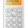 PHILIPS ασύρματο τηλέφωνο D1601W-34, με ελληνικό μενού, λευκό