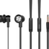 CELEBRAT earphones με μικρόφωνο D9, 3.5mm σύνδεση, Φ10mm, 1.2m, μαύρα