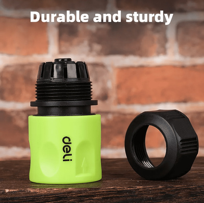 DELI ταχυσύνδεσμος για λάστιχο DL8793 με water stop, 1/2", πράσινος