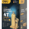 DELI υδραυλικός γρύλος μπουκάλας DQ71004, έως 4 τόνοι, 37cm, κίτρινος