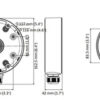 HIKVISION HIWATCH βάση κάμερας DS-1280ZJ-DM21, μεταλλική, λευκή