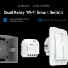 SONOFF smart διακόπτης DUALR3 Lite, 2-Gang, Wi-Fi, 15A, λευκός