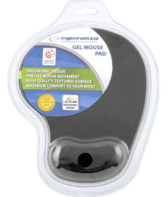 ESPERANZA gel mouse pad EA137Y, 230x190x20mm, γκρι