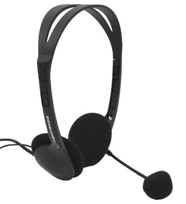 ESPERANZA Headphones με μικρόφωνο Scherzo EH102, 2x 3.5mm, 2.5m, μαύρα