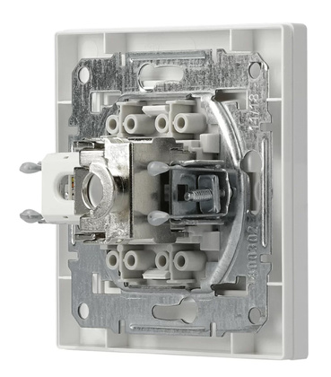 SCHNEIDER ELECTRIC επιτοίχια πρίζα δικτύου RJ45 & RJ12 Asfora EPH4900121