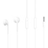 CELEBRAT earphones με μικρόφωνο G12, 3.5mm σύνδεση, Φ14.2mm, 1.2m, λευκό