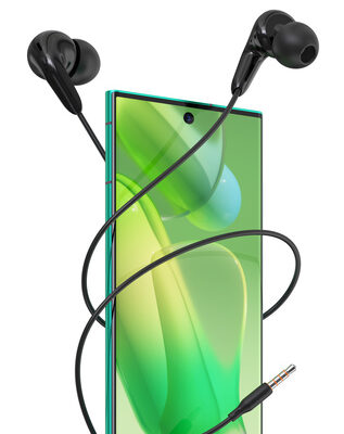 CELEBRAT earphones με μικρόφωνο G26, 3.5mm σύνδεση, Φ10mm, 1.2m, μαύρα