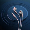 CELEBRAT earphones με μικρόφωνο G27, 3.5mm σύνδεση, Φ14mm, 1.2m, λευκά